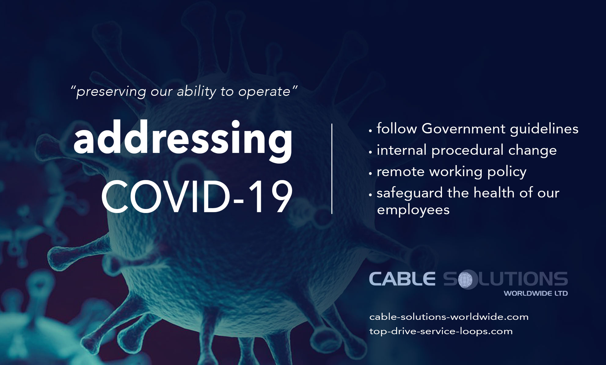 Addressing COVID-19