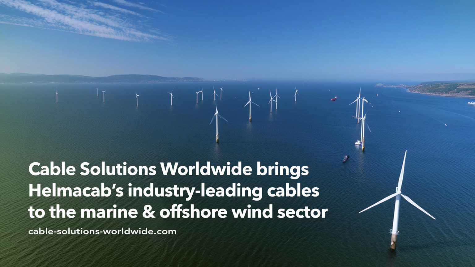 Helmacab's industry leading offshore wind and marine cables